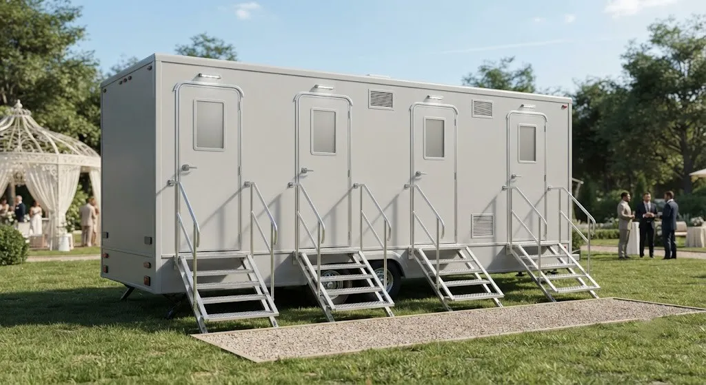 4 Stall Restroom Trailer in Pontiac, MI