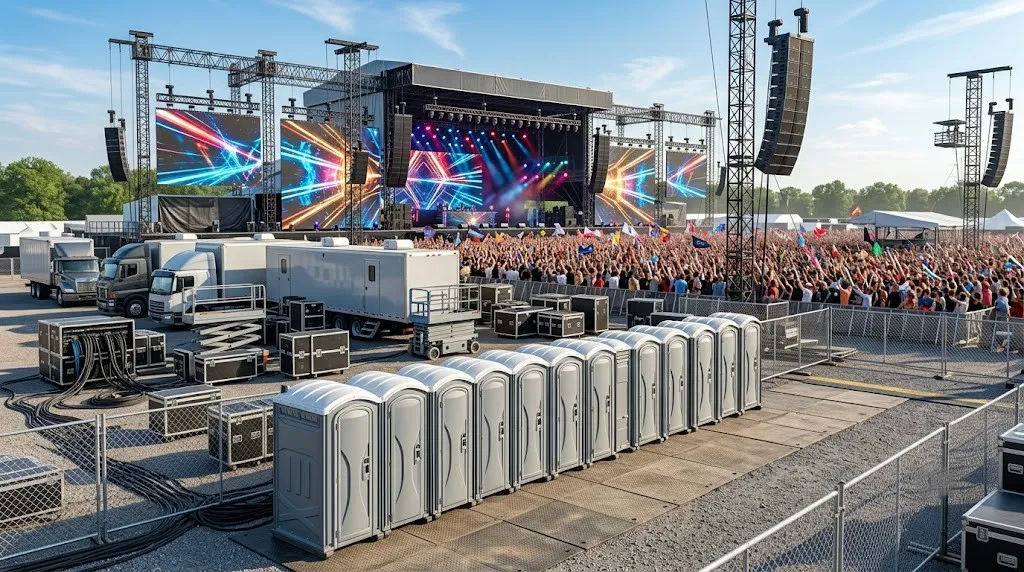 Concert Restroom Rental in Pontiac, MI