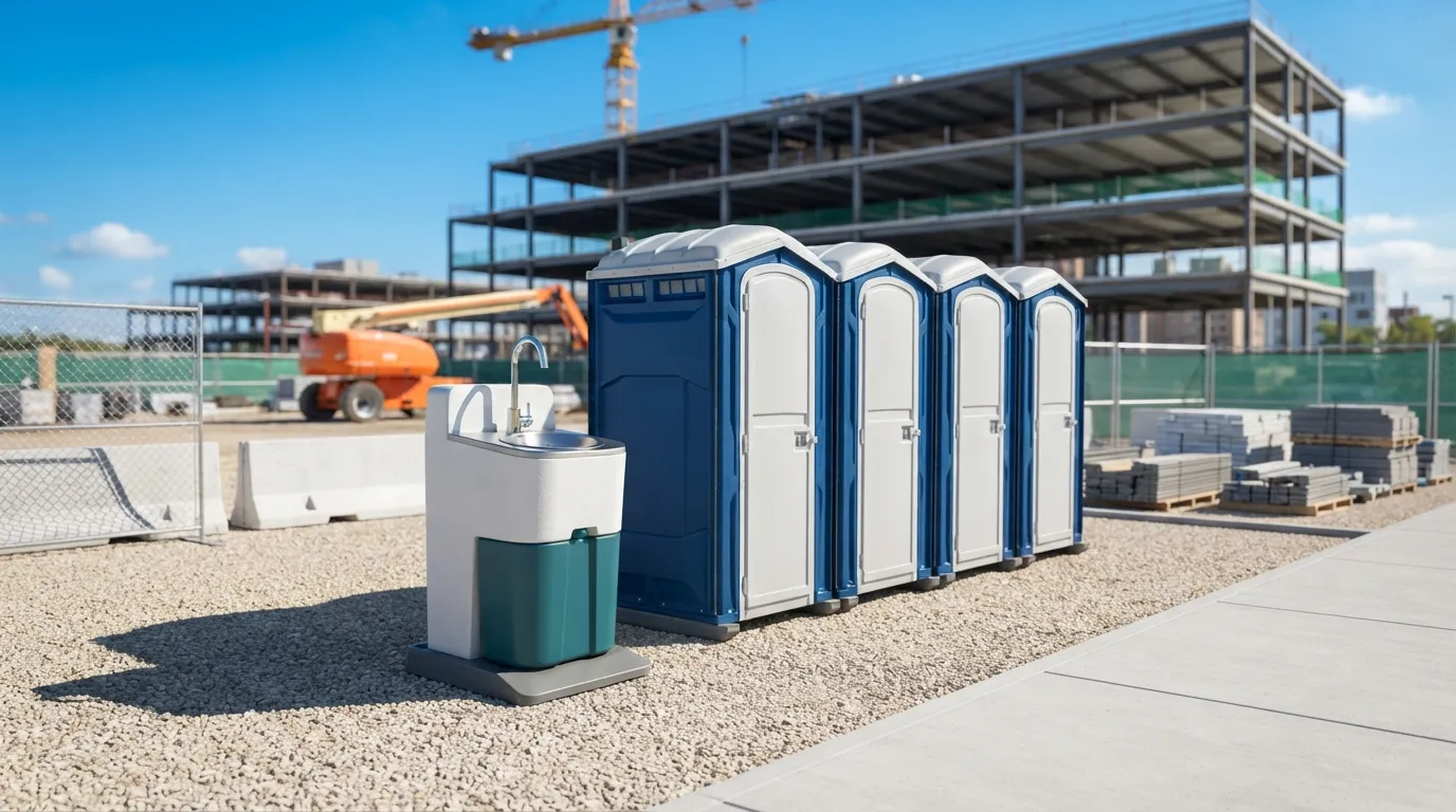 Porta potty in winter